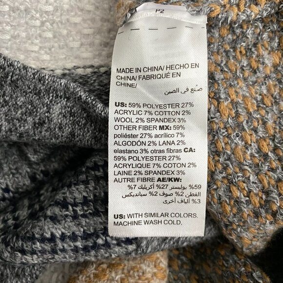 Chico's Cardigan Sweater Size 1 Multicolored Striped Polyester Blend NWT CJ-1192 - Picture 11 of 13